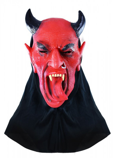 Obličejová maska čert s jazykem