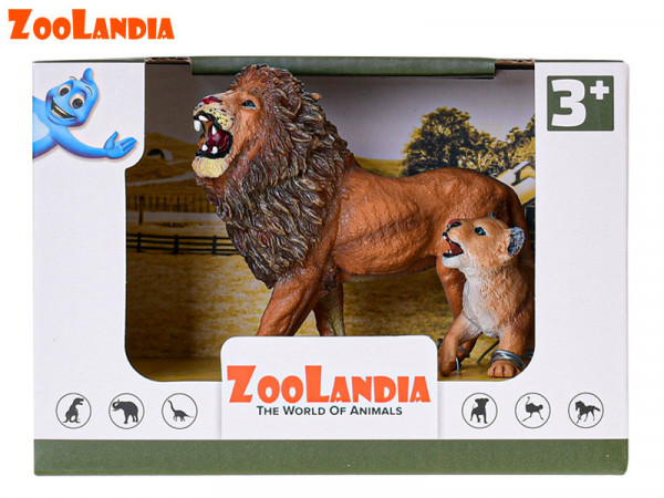 Zoolandia lev s mládětem v krabičce