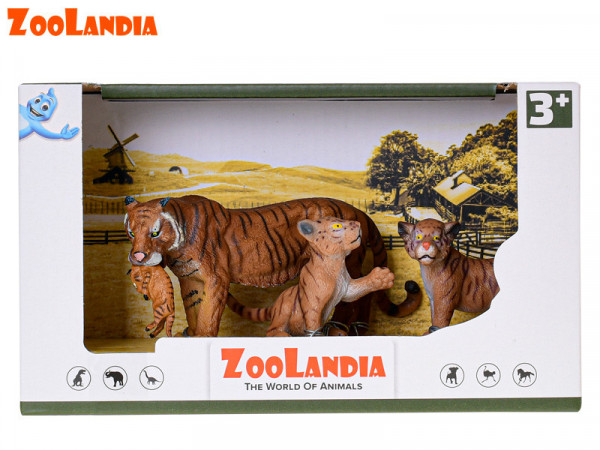 Zoolandia tygr s mláďaty v krabičce