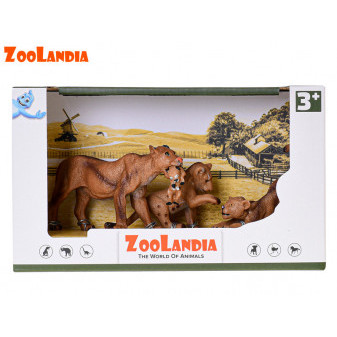 Zoolandia lvice s mláďaty v krabičce