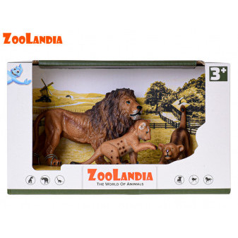 Zoolandia lev s mláďaty v krabičce