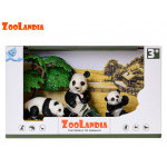 Zoolandia panda s mláďaty  a doplňky v krabičce