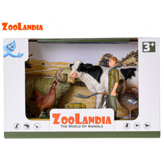 Zoolandia kráva s beranem a doplňky  v krabičce