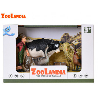 Zoolandia býk s ovcí a doplňky  v krabičce