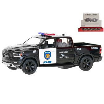 Kinsmart Auto Dodge RAM 1500 policejní auto 13cm 1:46 kov zpětný chod