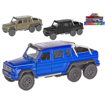 Welly Mercedes-Benz G63 AMG 6x6 13,5cm kov zpětný kov 3barvy