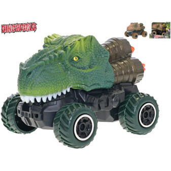 Dinoworld auto/dinosaurus 12,5cm zpětný chod 2barvy v krabičce
