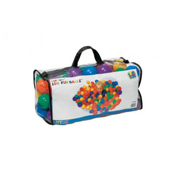 Intex 49602 Míčky balónky 100 ks 6,5 cm do bazénu a dětských koutků koutů v plastové tašce