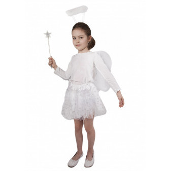 Karnevalová sukně Tutu anděl s křídly a příslušenstvím