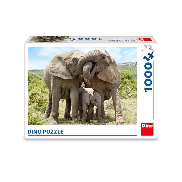 Dino Puzzle Sloní rodina 1000 dílků