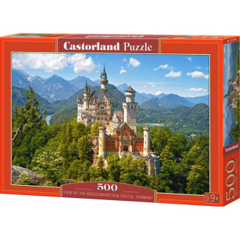 Castorland 53544 Puzzle Castorland 500 dílků - Výhled na Neuschwanstein, Německo