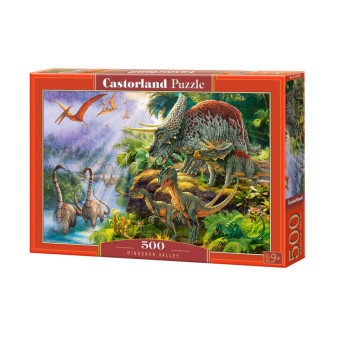 Castorland 53643 puzzle Údolí dinosaurů 500 dílků