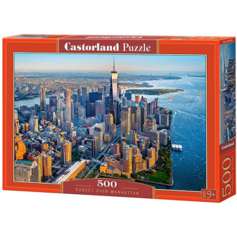 Castorland 53506 Puzzle Castorland 500 dílků - Sunset over Manhattan