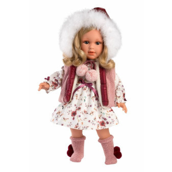 Llorens 54037 Lucia - realistická panenka s měkkným látkovým tělem 40 cm