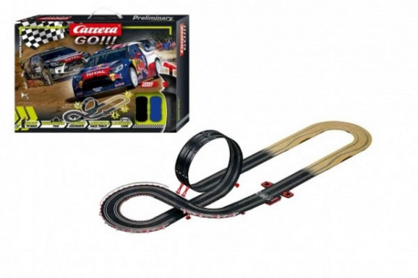 Carrera Autodráha Carrera GO!!! 62490 Super Rally 4,9m + 2 auta v krabici 58x40x10cm