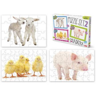 Efko puzzle set mláďátka - 20 40 a 60 dílků