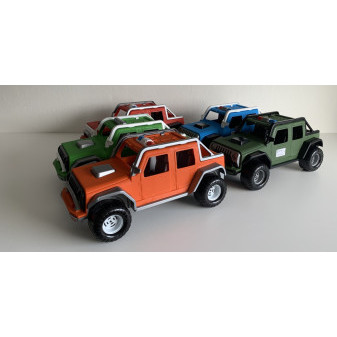 Auto jeep plastové volná kola různé barvy