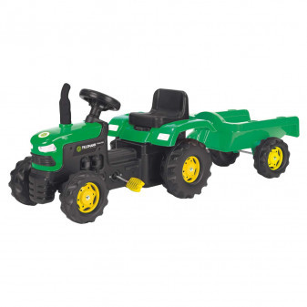 Buddy Toys Šlapací traktor s vozíkem