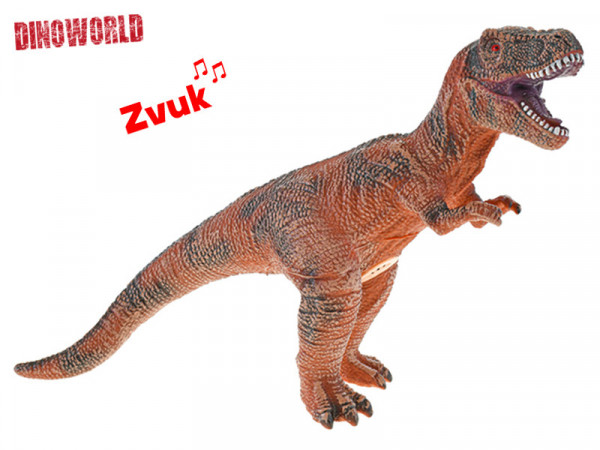 Tyranosaurus Rex 41cm na baterie se zvukem v sáčku