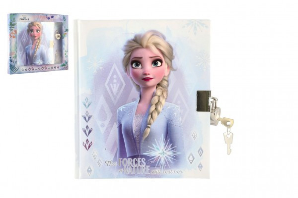 Zápisník se zámkem Frozen II/Ledové království II v krabičce 22x19x2cm