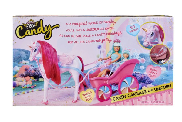 MGA Dream Ella Candy kočár s jednorožcem