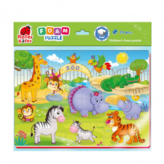Pěnové puzzle - Zoo 24 dílků