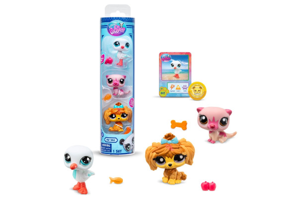 Littlest Pet Shop 3 figurky - 3 druhy, 2.série