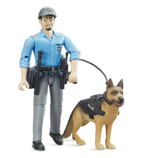 Bruder 62150 BWORLD figurka - policista, pes