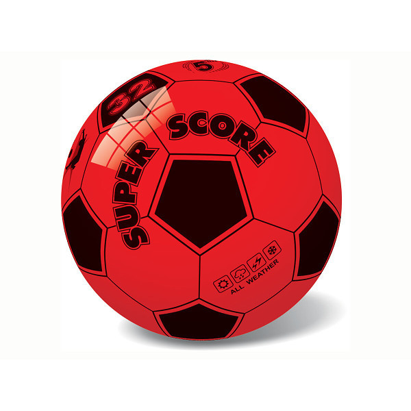 Star míč Super Score tele červený 23 cm gumový