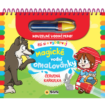 Čti a vybarvuj- Magické vodní pero - Červená karkulka