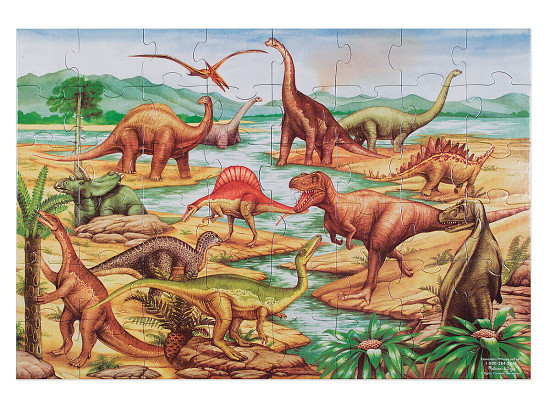Podlahové puzzle dinosaurus 48 dílků