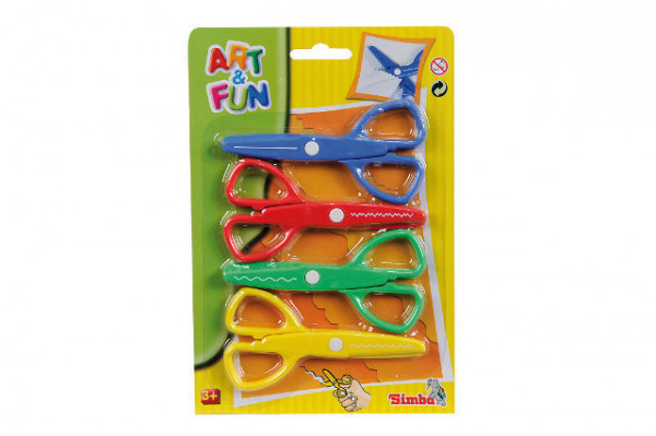 Simba Art & Fun sada 4 ks kreativních nůžek nůžky
