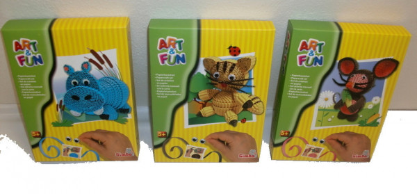 Simba Art & Fun kreativní papírový set zvířátko