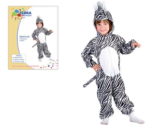 Šaty na karneval Zebra 92 - 104 cm