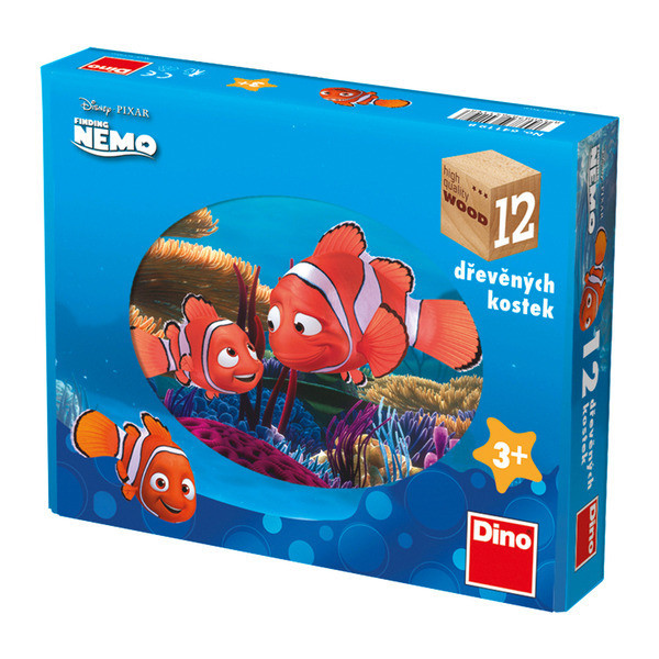 Dino Kubus dřevěné kostky Nemo 12ks