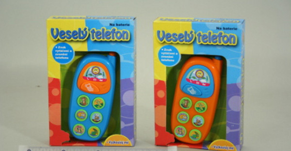 Dětský veselý telefon telefonek 15 cm