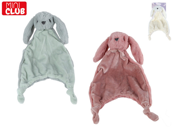 Mini Club zajíček usínáček plyšový 35,5cm 3barvy 0m+ na kartě