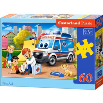 Castorland 66193 Puzzle 60 dílků - První pomoc