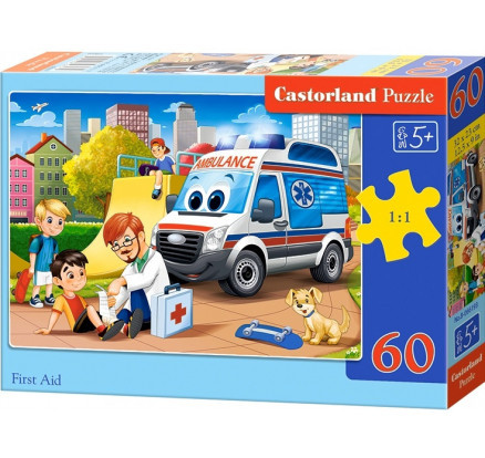 Castorland 66193 Puzzle 60 dílků - První pomoc