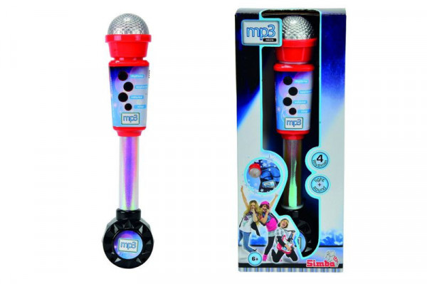 Simba  Elektronický mikrofon se vstupem pro MP3 na baterie 30 cm
