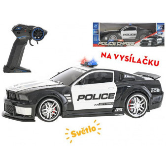 R/C auto policie 33cm 1:12 na baterie se světlem na dálkové ovládání