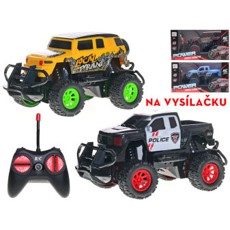 Auto RC terénní na dálkové ovládání 17cm 1:43 plná funkce 27MHz na baterie 4druhy v krabičce