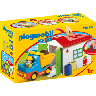 Playmobil® 70184 1.2.3 Vyklápěcí auto s garáží