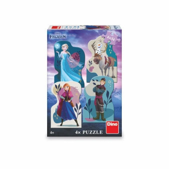 Dino Puzzle Frozen: Přátelství 4x54 dílků