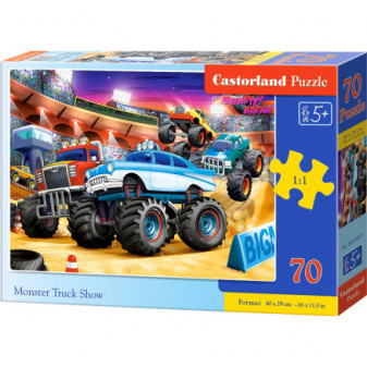 Castorland 70077 puzzle 70 dílků premium - Monster truck show  70 dílků