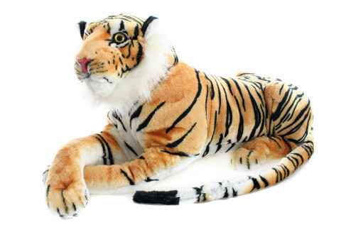 Tygr plyšový hnědý 70 cm