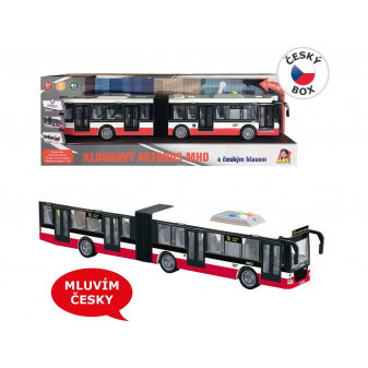 Autobus na setrvačník 44 cm, mluví česky, hlásí zastávky, CZ design