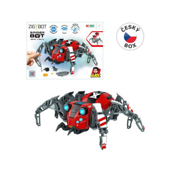 Robot Zigybot Spider, stavebnice, 110 dílků