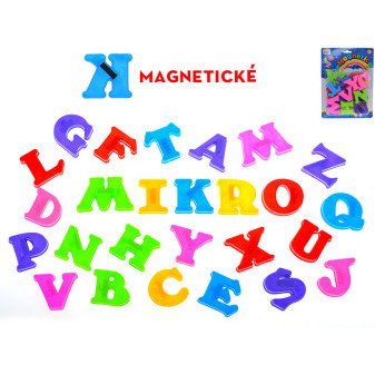 Písmena magnetická 26ks na kartě