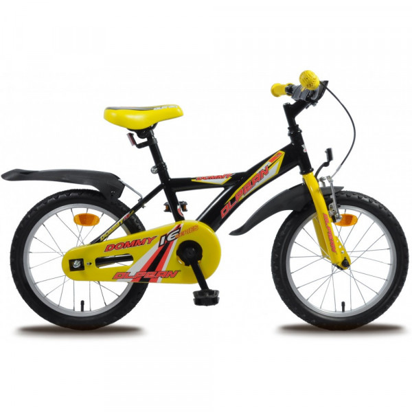 Olpran Dommy 16' dětské jízdní kolo žlutá-černá